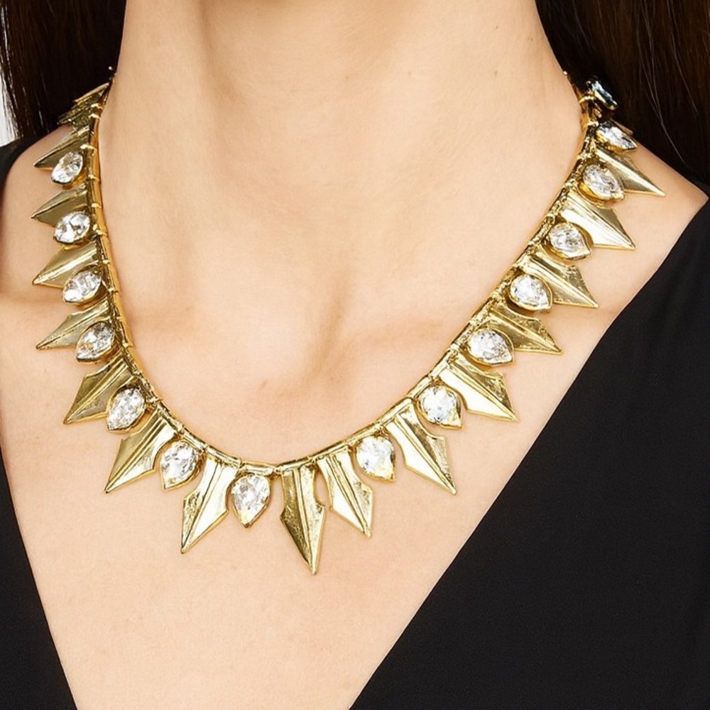 18KT Gold Plated Cubic Zirconia Stone Lelawala Necklace